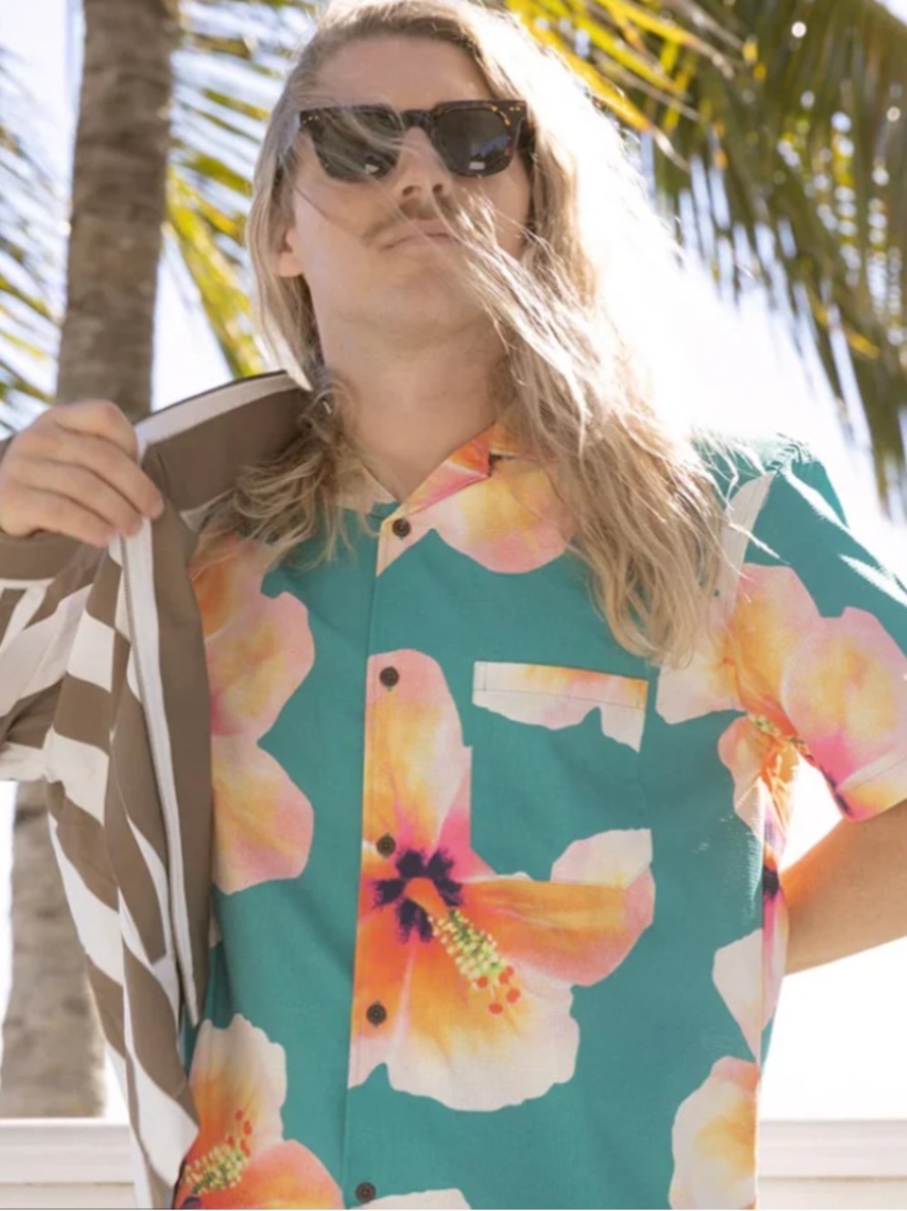 Duvin Bloom Stretch Button Up | Duvin Design-Red Collar
